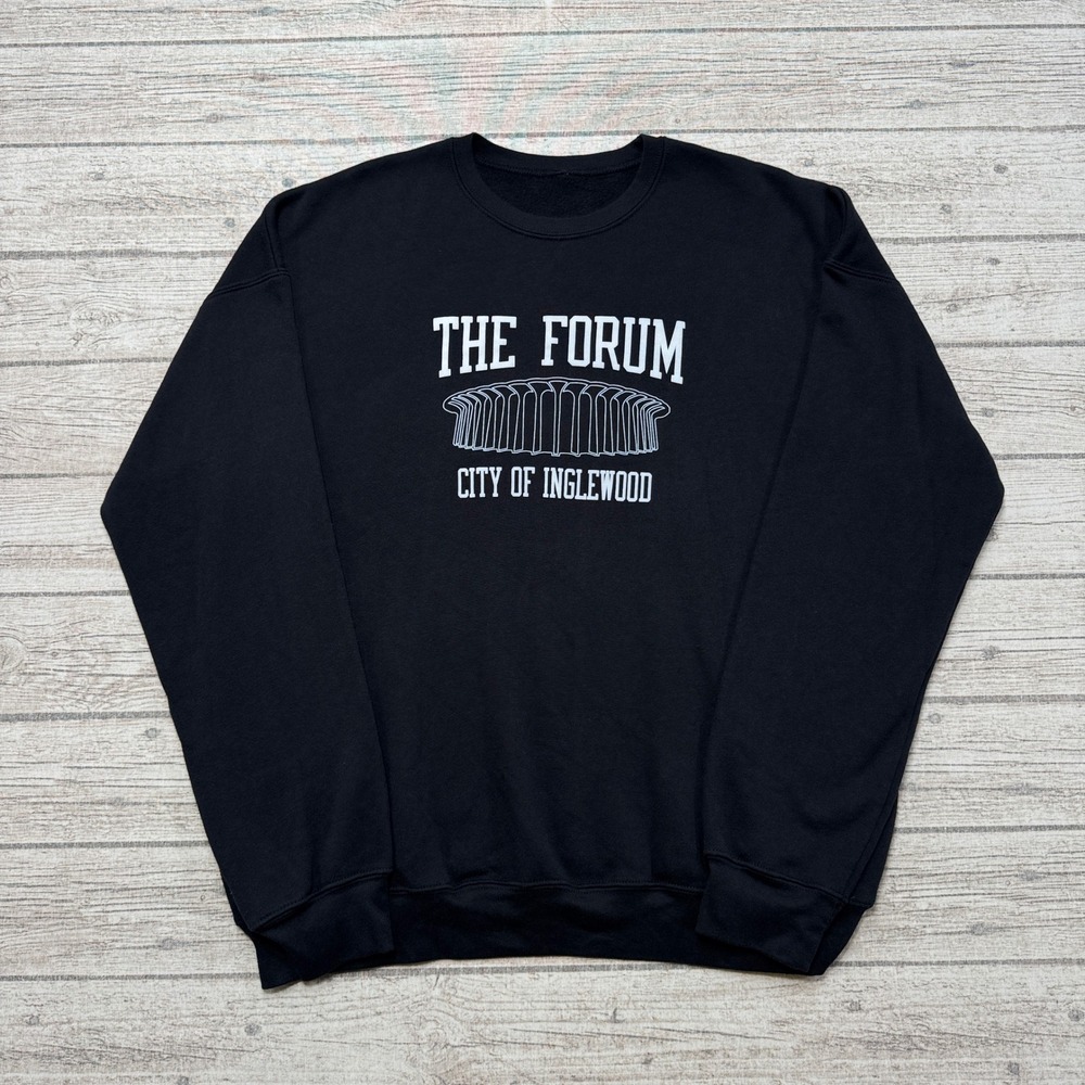 Disturbed Sweatshirt Men's XL Black Kia Forum Inglewood Concert Tour Pullover